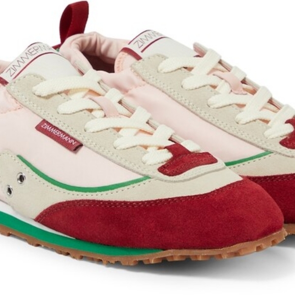 Zimmerman Pink Green Sneakers NWT Sz EU 40 US 10 - Picture 7 of 9